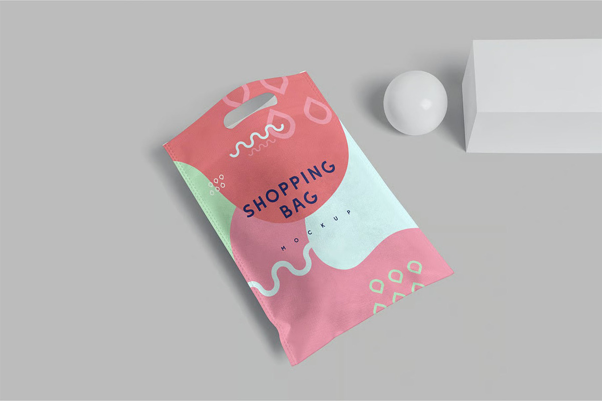 Rectangle Canvas Shopping Bag Mockup, a Packaging Mockup by megostudi0 (Photo 2 of 7)