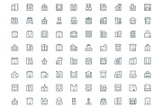 320 Buildings Line Icons, an Outline Icon by Vectors Market (Thumbnail 4 of 5)