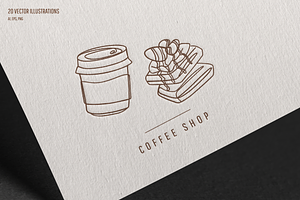 Coffee Line Art