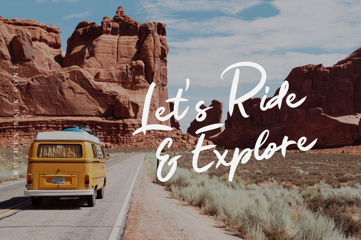 Ruthen Back - Stylish Font preview 2