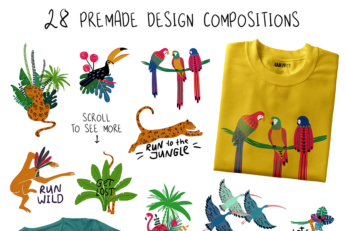 Run To The Jungle, an Animal Illustration by Annakniaz (Photo 7 of 11)