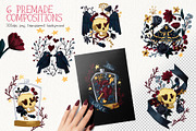 Cute Gothic Love, an Object Illustration by PenguinArtStudio (Thumbnail 3 of 5)