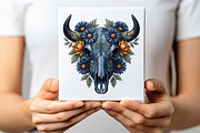 Western Cow Skull PNG, an Illustration by CraftArtStudio (Thumbnail 2 of 4)