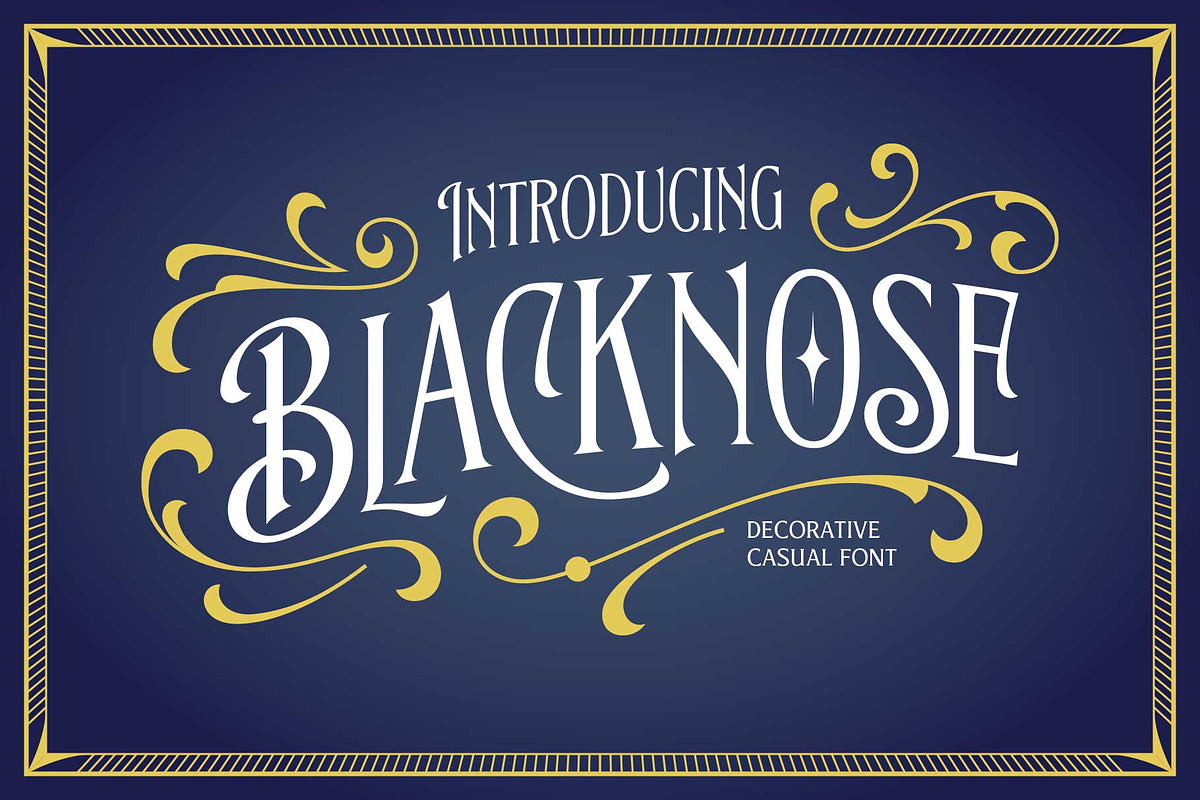 Blacknose - Vintage Inspired, a Serif Font by Arterfak Project (Photo 1 of 11)