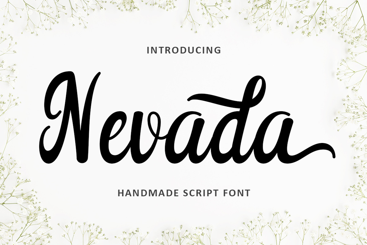 Nevada – Handmade Script Font, a Script Font by MjStudio31 (Photo 1 of 6)