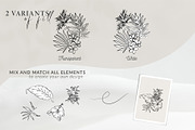 Line Art Tropical Flowers & Leaves, a Decorative Illustration by La Petite Line Art (Thumbnail 9 of 12)