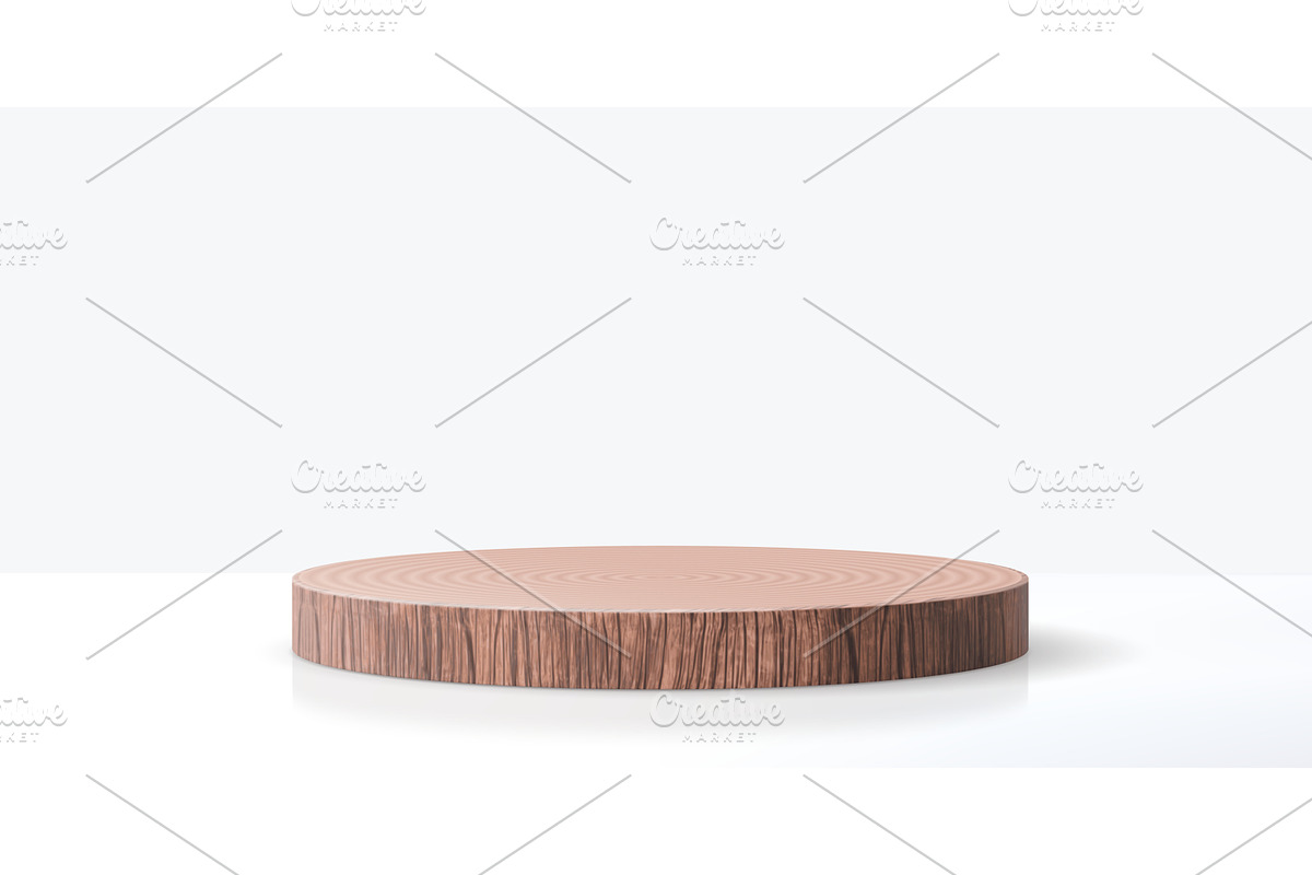 3d wooden podium stage, a Decorative Illustration by Buch&Bee