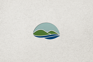 Minimalist Mountain Nature Logo