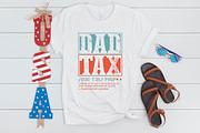 DAD TAX Funny Father's Day SVG, an Object Graphic by BeeCraftR (Thumbnail 1 of 5)