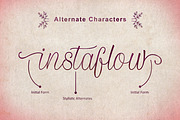 Ratnasari Script + Extras, a Script Font by Davendra Typeface (Thumbnail 2 of 7)