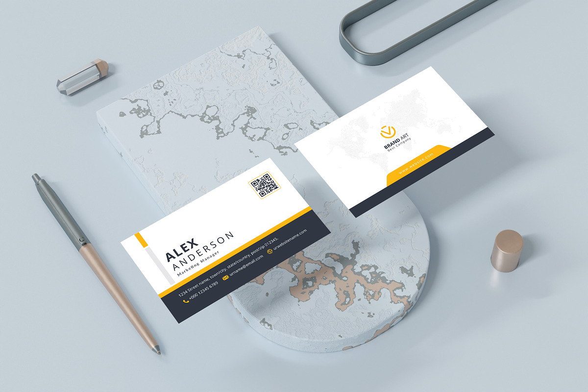 Creative Modern Business Card, a Business Card Template by DreamStudio-eg