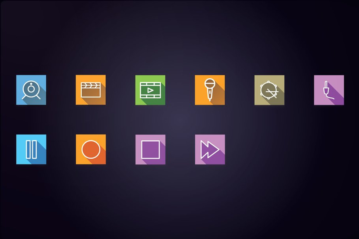 Media - Audio, Video & Photo Icons, a Solid Icon by FlatLineIcons (Photo 5 of 5)
