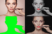 Text Portrait Photoshop Action preview 3