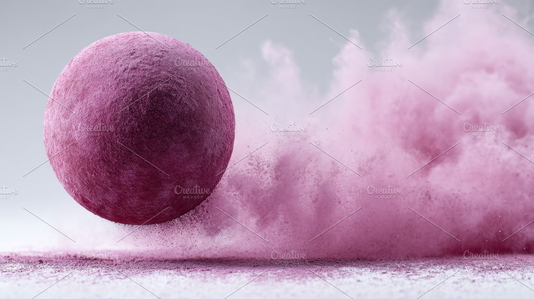 Pink powder burst in motion, a Photo by Beautiful things