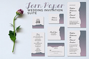 Torn Paper Wedding Suite, an Invitation Template by Cyrah's Collection (Thumbnail 1 of 4)