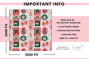 Christmas Frames Seamless Pattern, a Pattern Graphic by Coastal 5 Designs (Thumbnail 3 of 3)