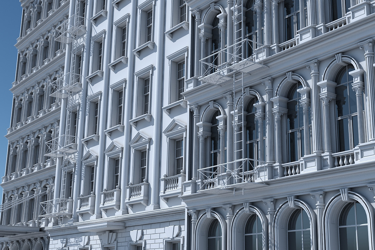 Commercial Building Facade 17, an Architecture 3D Model by Giimann (Photo 2 of 14)