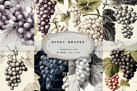 GYPSY GRAPES. Seamless Pack