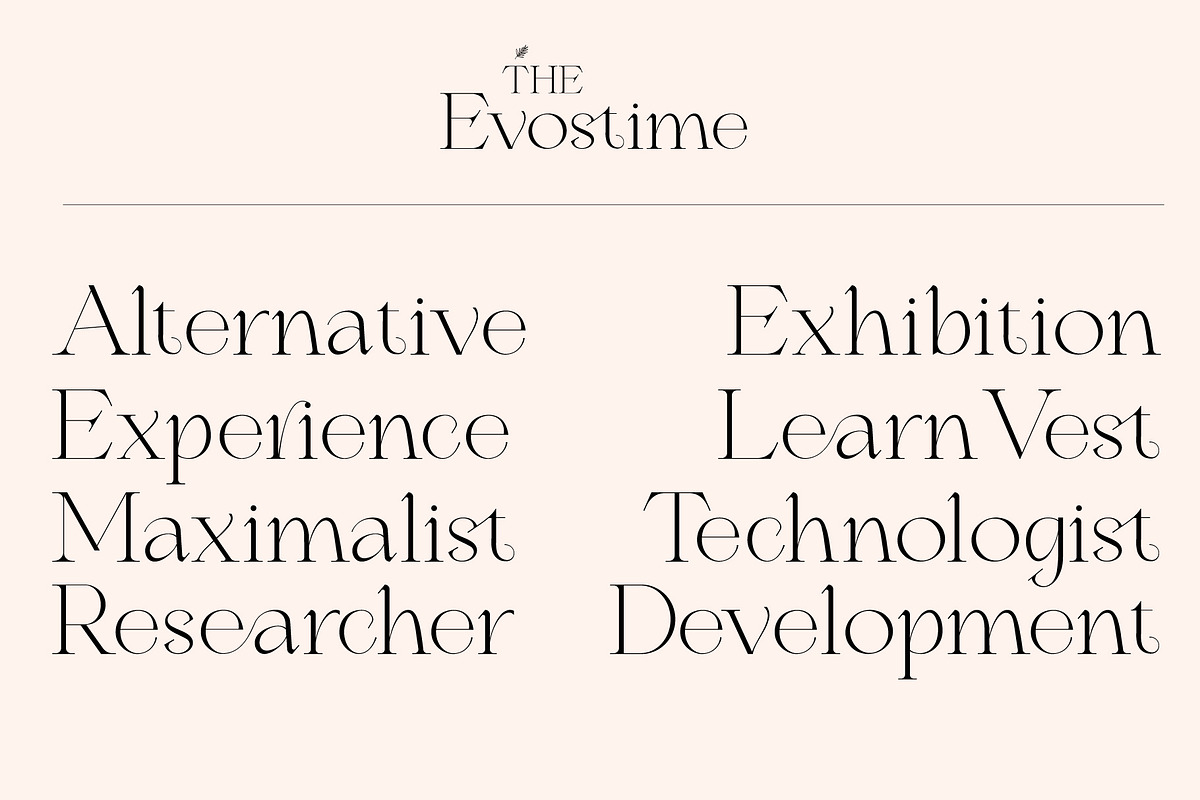 Evostime Classy Serif, a Serif Font by merakistd (Photo 4 of 12)