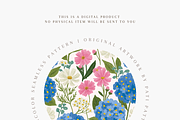 Blue Hydrangea Seamless Pattern PNG, a Pattern Graphic by Pati Charm Studio (Thumbnail 4 of 6)