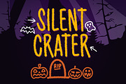Silent Crater - Spooky Font, a Font by Letterhend Studio (Thumbnail 1 of 9)