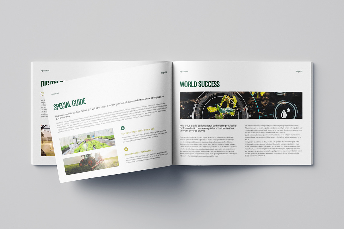 Agriculture Brochure Landscape, a Brochure Template by Pixelpick (Photo 8 of 9)