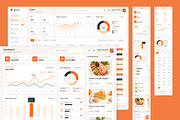 Reztro - Restaurant Dashboard, an UI Kit Template by peterdraw (Thumbnail 2 of 7)
