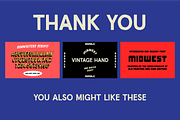 Vintage Hand, a Font by Sam Merrigan Design (Thumbnail 7 of 7)