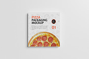 Pizza Box Packaging Mockup, a Packaging Mockup by Graphic Deal (Thumbnail 3 of 7)
