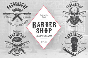 Barbershop Logos Set