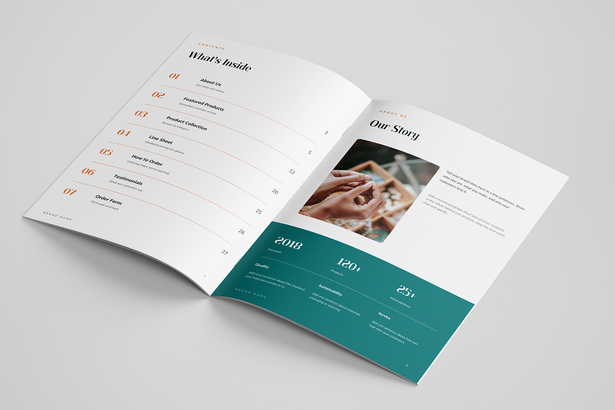 Product Catalog Template for Canva, a Brochure Template by Meenom Templates (Photo 3 of 12)