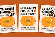 Minimal Thanksgiving Flyer, a Flyer Template by Gumico Studio. (Thumbnail 1 of 3)