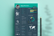 Infographic Resume/CV, a Resume Template by ResumeDevisers (Thumbnail 3 of 4)