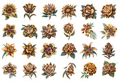 Luxury Leopard Floral Clipart -47PNG, a Decorative Illustration by InkyQueenArt (Thumbnail 3 of 7)