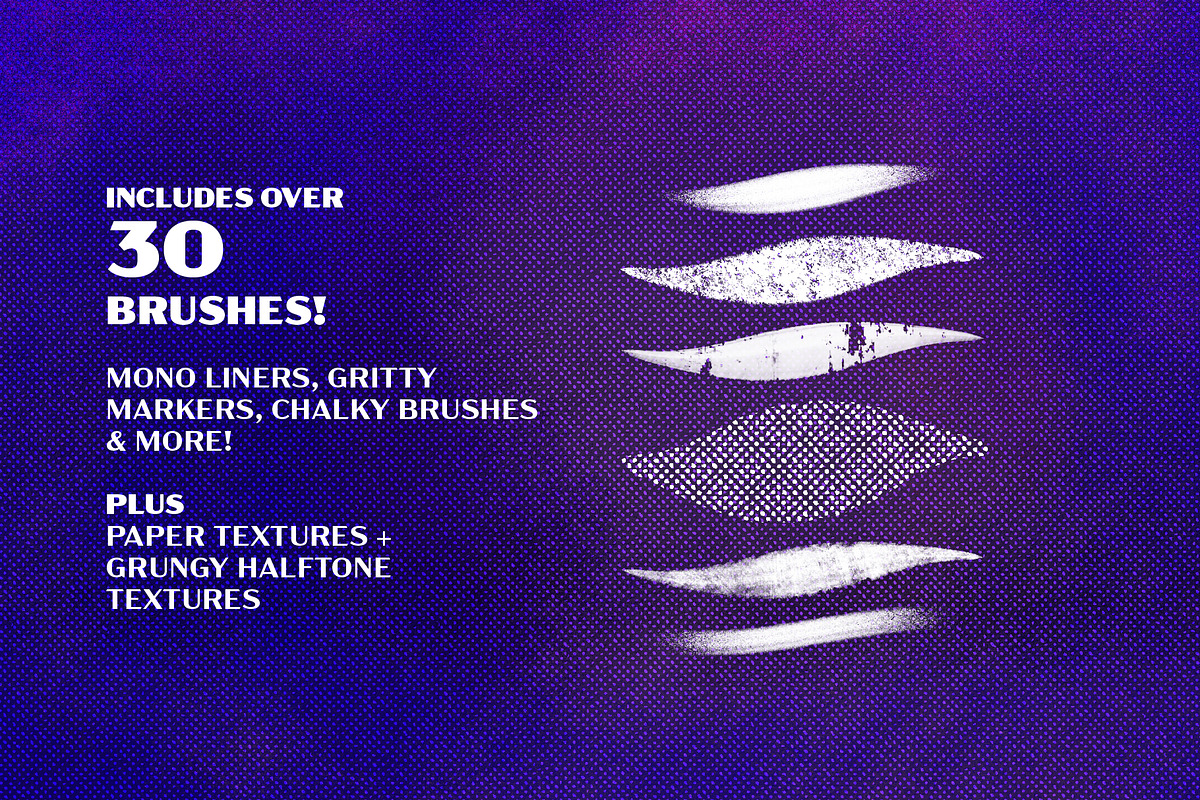 Storybook Ch. 3 Photoshop Brushes, a Brush Add-On by Tim Hankins Design (Photo 3 of 5)