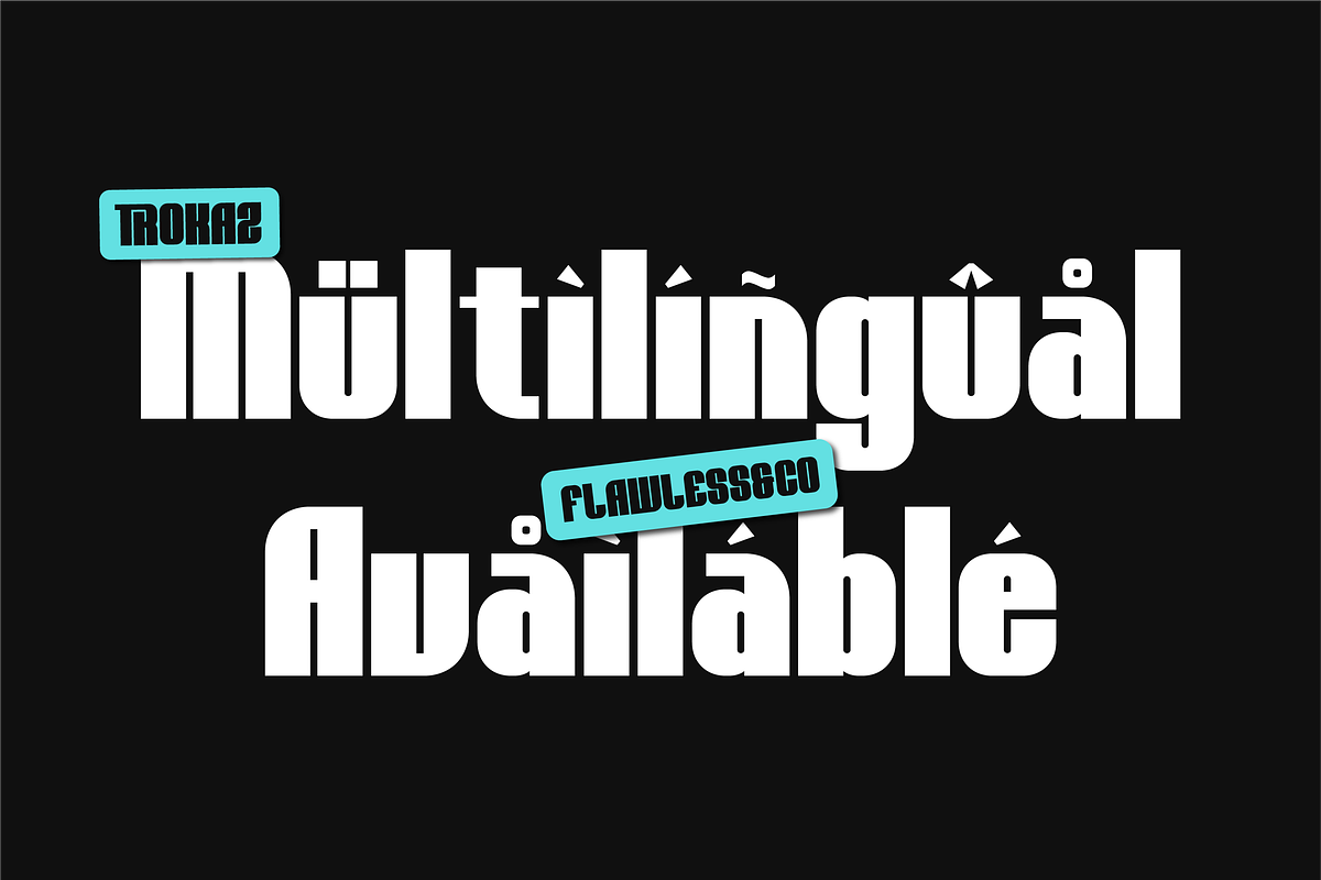 Trokaz - Bold Sport Display Font, a Sans Serif Font by Flawless And Co (Photo 10 of 10)