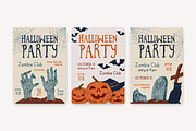 Halloween posters, cards, seamless, a Decorative Illustration by Good Studio (Thumbnail 2 of 17)