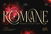 Romane - Elegant Serif, a Serif Font by Burntilldead (Thumbnail 1 of 11)