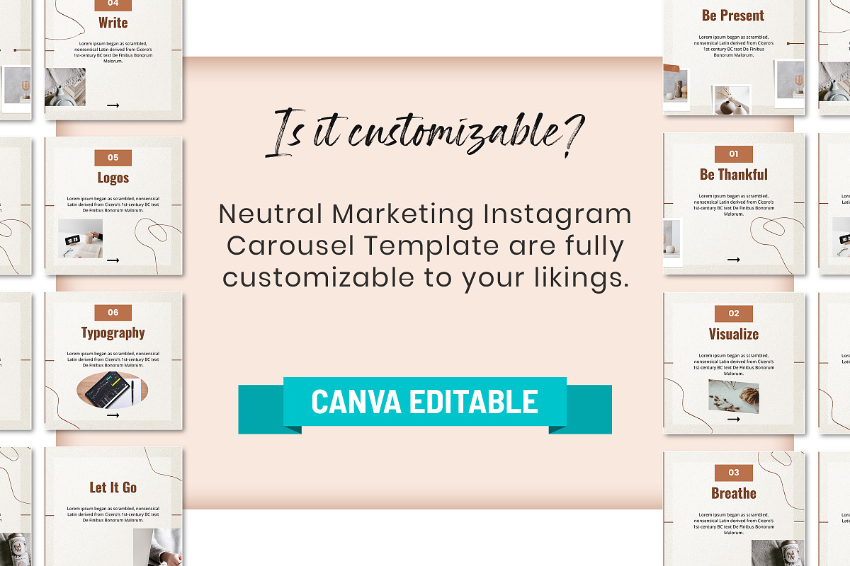 Neutral Marketing Carousel Template