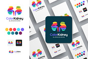 Set of Colorful Kidney Care logo, a Branding & Logo Template by Lucky Creative (Thumbnail 5 of 5)