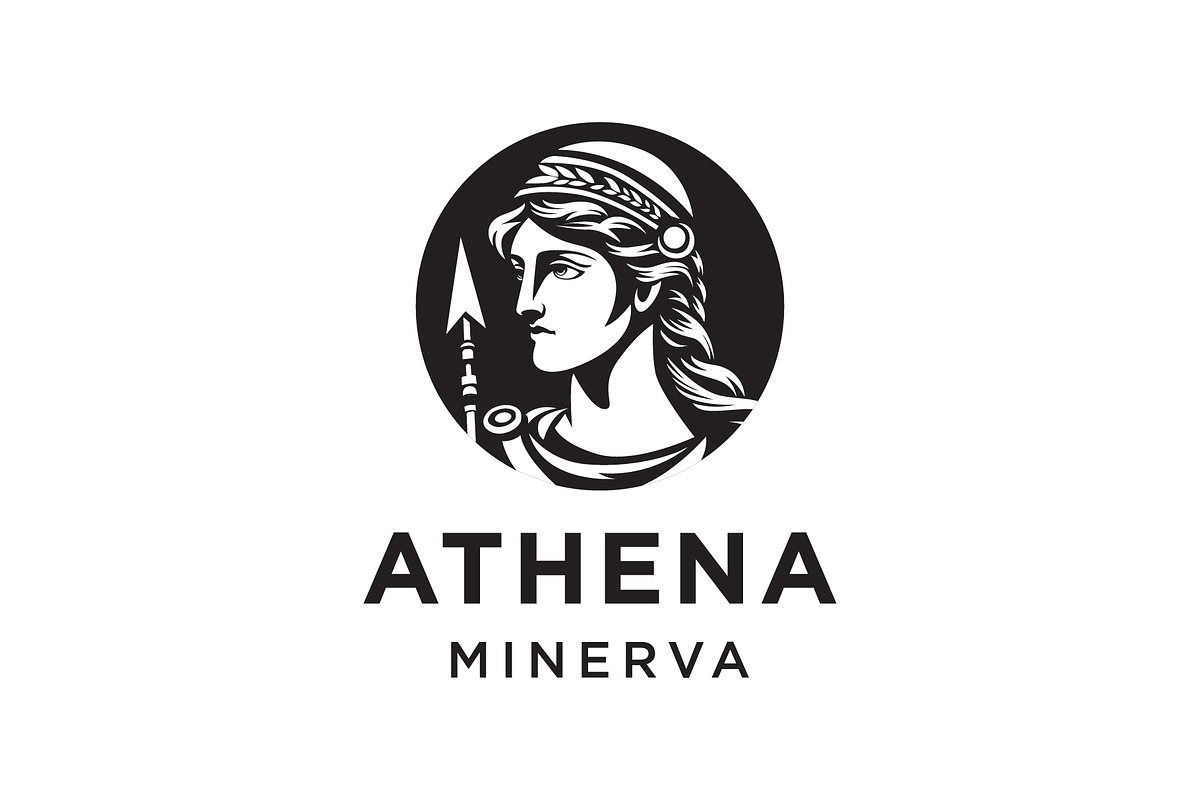 Athena Minerva Ancient Greek Logo, a Branding & Logo Template by funpixel