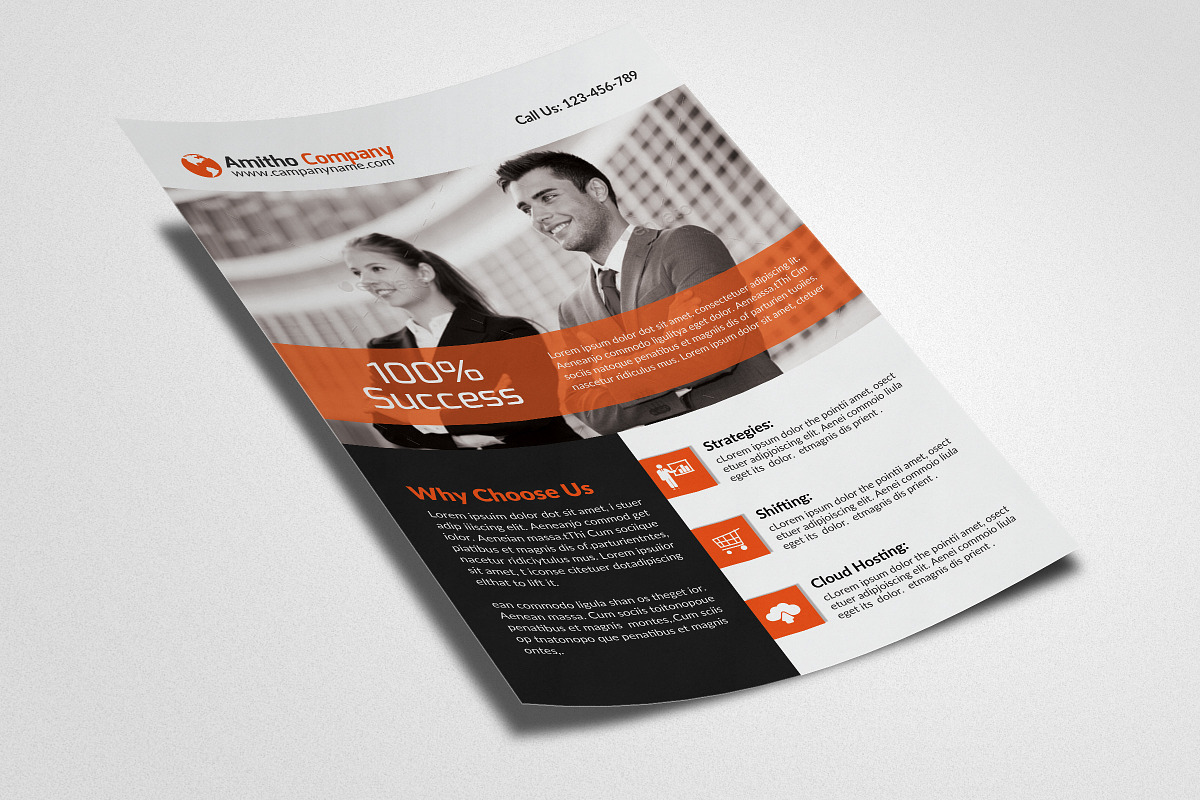 Business Flyer Psd Template, a Flyer Template by Psd Templates (Photo 3 of 3)