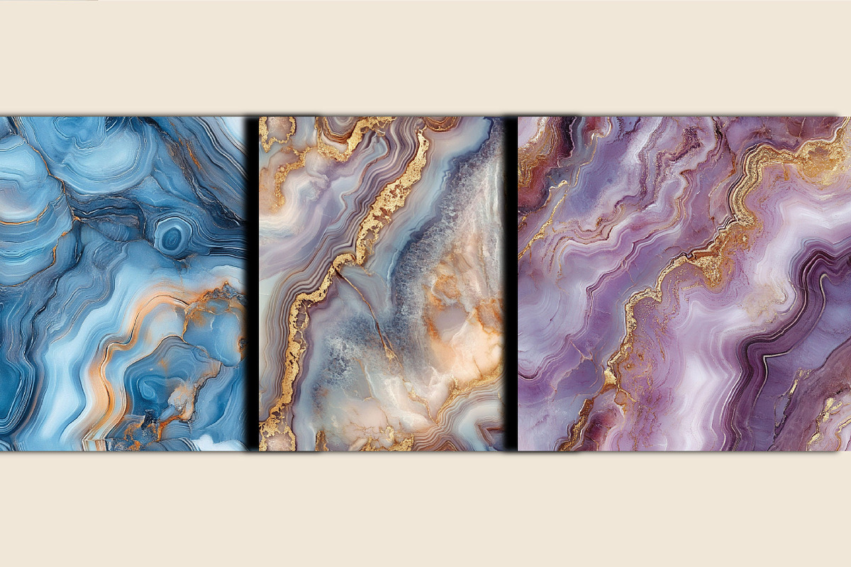 Agate Marble Digital Paper, a Pattern Graphic by SVGArt (Photo 5 of 5)
