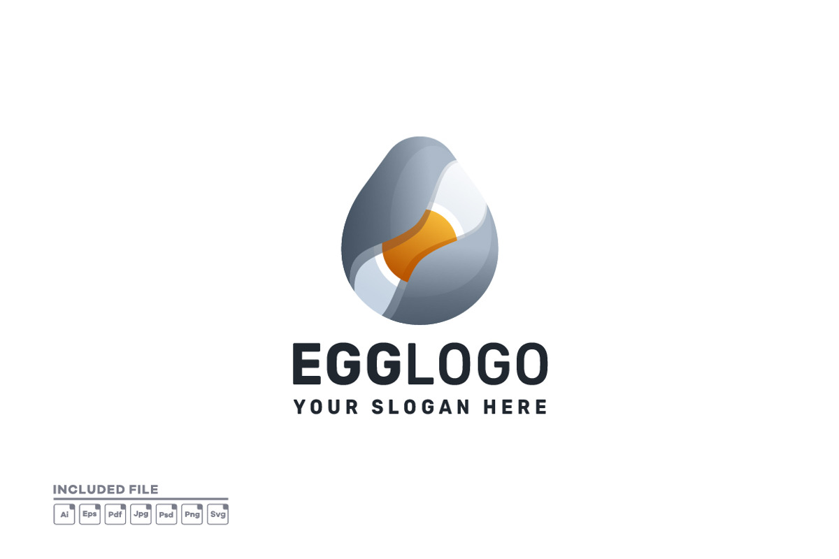 Egg Gradient Colorful Vector Logo, a Branding & Logo Template by yuanesei