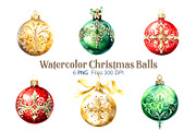 Big Bundle Watercolor Christmas., a Decorative Illustration by KENO Mascots (Thumbnail 7 of 10)