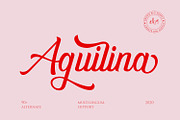 Aguilina, a Script Font by sabrcreative (Thumbnail 1 of 9)