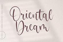 Oriental Dream - Calligraphy Font