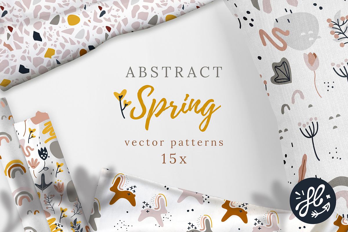 Abstract Spring patterns, a Pattern Graphic by Huxmay