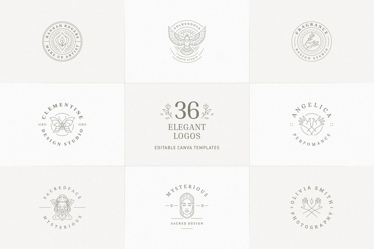 36 Elegant Logo Templates | Canva, a Branding & Logo Template by Vasya Kobelev (Photo 1 of 10)