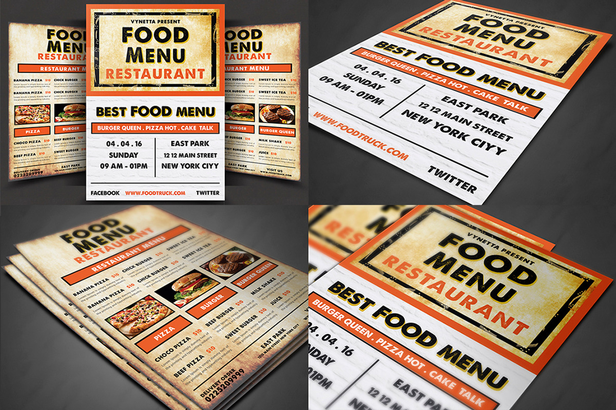Food Menu Big Bundle, a Flyer Template by AfzaalGraphics (Photo 3 of 22)